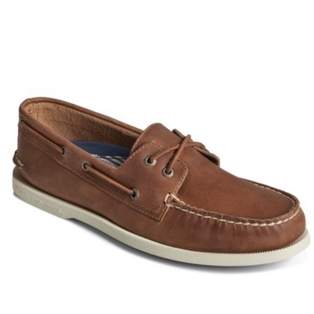 Sperry Topsider original Boat shoes leather sewn sole mens 10